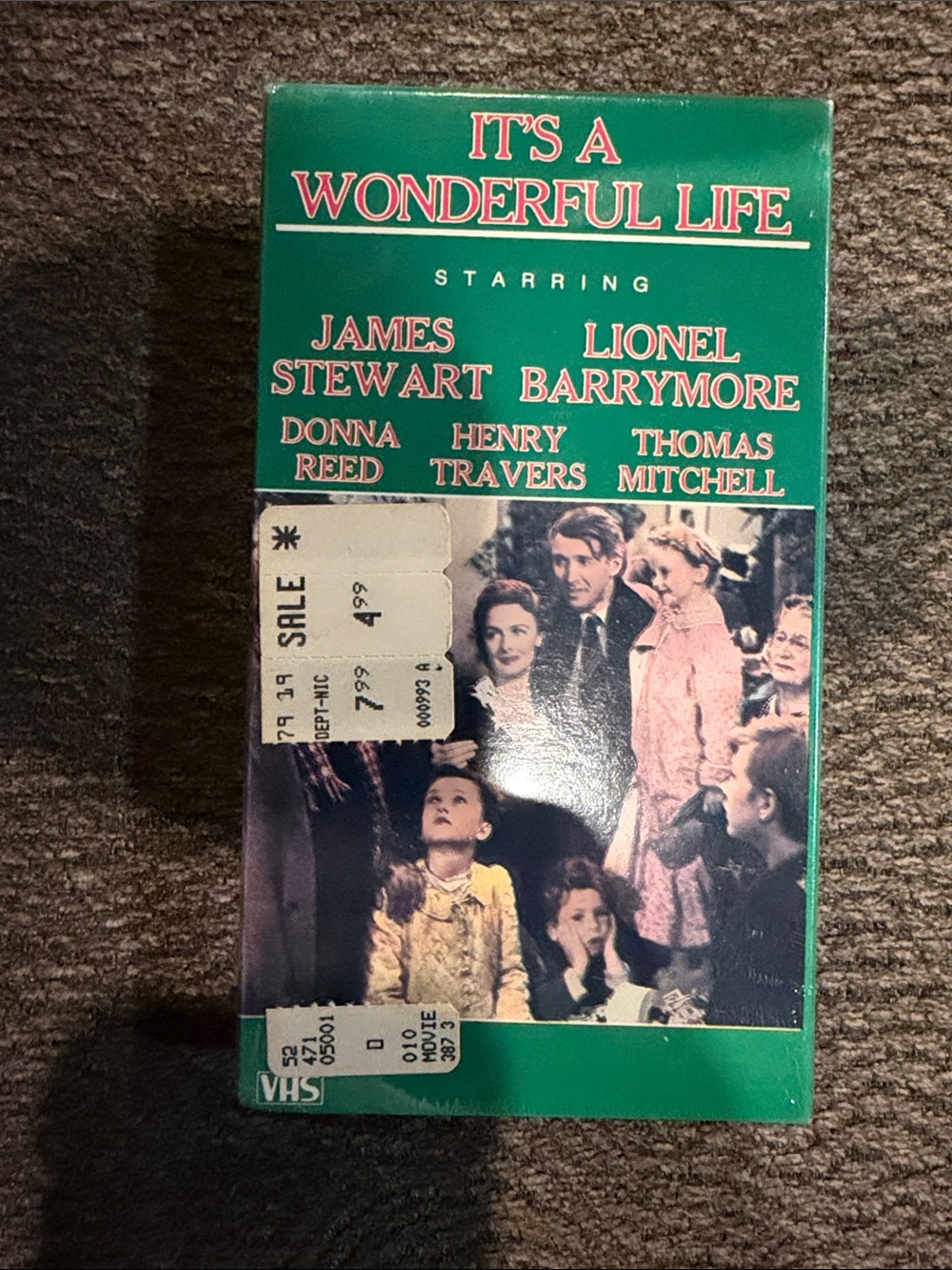 It's A Wonderful Life ( VHS, 1984 ) Tape ( Sealed ) - Green Cover